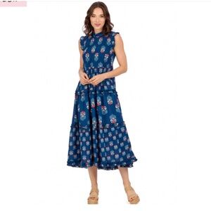 NEW! Mud Pie Ward Smocked Midi Dress - Small